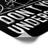 Leuke basketbal Coach Design Mannen Vrouwen Ball G Poster (Hoek)