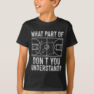 Leuke basketbal Coach Design Mannen Vrouwen Ball G T-shirt