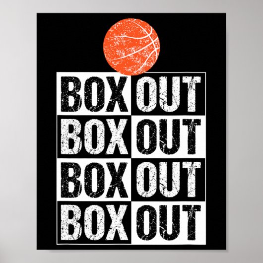 Leuke basketbal coach geschenkdoos uit Gezegde Poster (Voorkant)