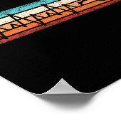 Leuke basketbal hartslag basket bal speler poster (Hoek)