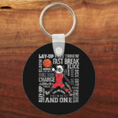 Leuke basketbal jongens meisjes Schattigee panda c Sleutelhanger (Voorkant)