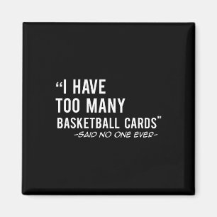 Leuke Basketbal Kaarten Collector Gift Magneet