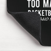 Leuke Basketbal Kaarten Collector Gift Muismat (Hoek)