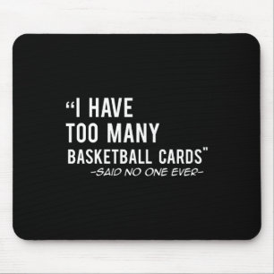 Leuke Basketbal Kaarten Collector Gift Muismat