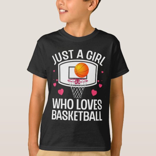 Leuke Basketbal Kunst Voor Meisje Vrouwen College  T-shirt (Voorkant)