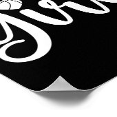 Leuke basketbal meisje basketbal liefhebber poster (Hoek)