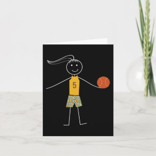 Leuke Basketbal Meisjes Basketbal Speler Kaart