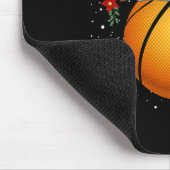 Leuke Basketbal Rendier Santa Hat Kerstvakantie Muismat (Hoek)