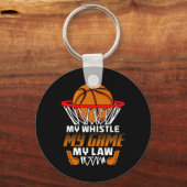 Leuke basketbal scheidsrechter citaten Gift I Hoop Sleutelhanger (Voorkant)