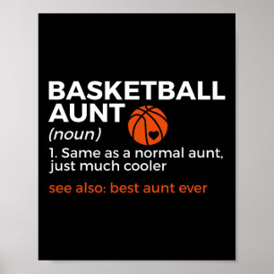 Leuke basketbal tante definitie beste tante ooit poster