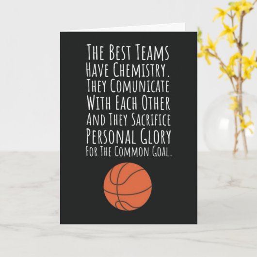 Leuke Basketbal Teamkaarten Atleet Sport Speler Kaart (Gele Bloem)