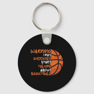 Leuke basketbal top basketbal liefhebber sleutelhanger