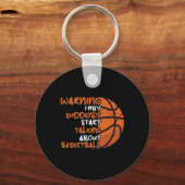 Leuke basketbal top basketbal liefhebber sleutelhanger (Voorkant)
