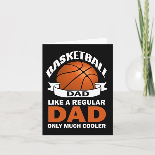 Leuke basketbal vader als een gewone vader alleen kaart (Voorkant)