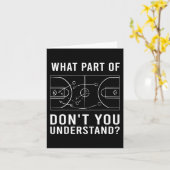 Leuke basketbalcoach voor mannen vrouwen tactisch  kaart (Gele Bloem)