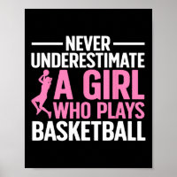 Leuke basketbalkunst voor meisjes Jeugd Tiener bas