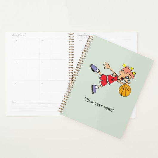 Leuke basketbalspeler planner (Display)
