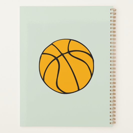 Leuke basketbalspeler planner (Achterkant)