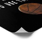 Leuke basketbalspeler Trash Talking T - shirts Coa Poster (Hoek)