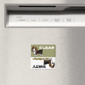 Leuke Basset Hound Schone Vuile Vaatwasser Magnet (Insitu (Vaatwasser))