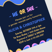 Leuke Bat Hij of Zij Halloween Geslacht onthullen Kaart