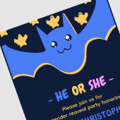 Leuke Bat Hij of Zij Halloween Geslacht onthullen Kaart