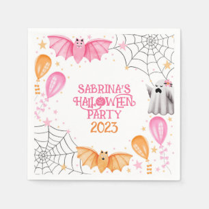 Leuke Bats en Geesten Pastel Halloween Party Servet