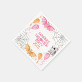 Leuke Bats en Geesten Pastel Halloween Party Servet (Hoek)