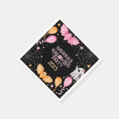 Leuke Bats en Geesten Pastel Halloween Party Servet (Hoek)