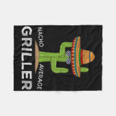 Leuke BBQ Grill Lover Humor Griller Gezegde Funny Fleece Deken (Voorkant (Horizontaal))