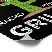 Leuke BBQ Grill Lover Humor Griller Gezegde Funny Poster (Hoek)