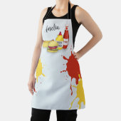 Leuke BBQ Leuke Whimsical Hamburger Hotdog Eenvoud Schort (Insitu)