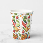 Leuke BBQ Taco Chef Soep Potluck Party 40e Verjaar Papieren Bekers (Rechts)