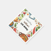 Leuke BBQ Taco Chef Soep Potluck Party 40e Verjaar Servet (Hoek)