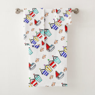 Leuke Beach House & zee Boat Bad Handdoek