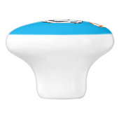 Leuke Beach House & zee Boat Keramische Knop (Zijkant)