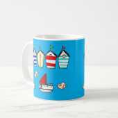 Leuke Beach House & zee Boat Koffiemok (Voorkant links)