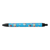 Leuke Beach House & zee Boat Zwarte Inkt Pen (Voorkant)