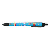 Leuke Beach House & zee Boat Zwarte Inkt Pen (Bodem)
