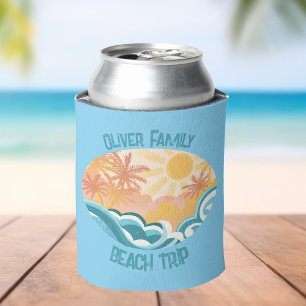 Leuke  Beach Waves Sunshine Blue Surfer Blikjeskoeler