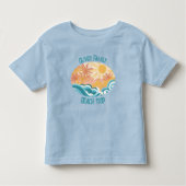 Leuke  Beach Waves Sunshine Surf Vakantie Kinder Shirts (Voorkant)