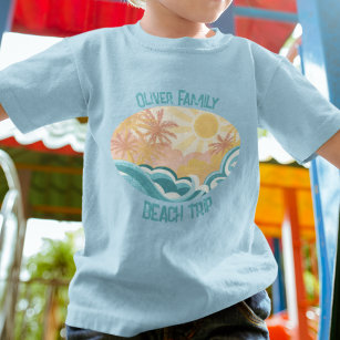 Leuke  Beach Waves Sunshine Surf Vakantie Kinder Shirts