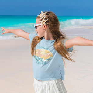 Leuke  Beach Waves Sunshine Vakantie Kinder T-shirt