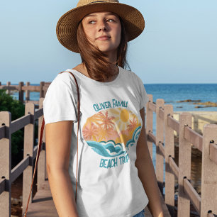 Leuke  Beach Waves Sunshine Vakantie Vrouwen T-shirt
