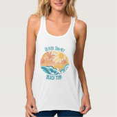 Leuke  Beach Waves Sunshine Vakantie Vrouwen Tanktop (Voorkant)