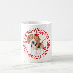 Leuke Beagle, slordige kusjes Koffiemok