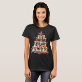 Leuke Beagles Kerstboom Hond Kerstmis Grappig P T-shirt (Voorkant volledig)