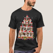 Leuke Beagles Kerstboom Hond Kerstmis Grappig P T-shirt (Voorkant)