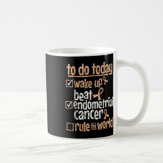 Leuke Beat Baarmoederkanker Overwin De Wereld Over Koffiemok (Rechts)