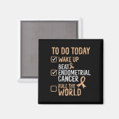 Leuke Beat Baarmoederkanker Overwin De Wereld Over Magneet (Voorkant / Achterkant)